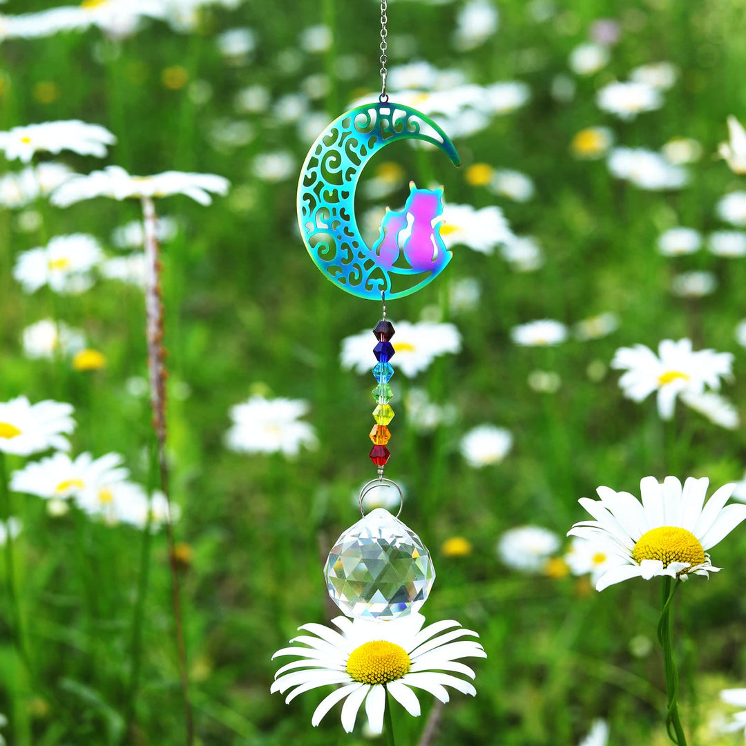 Olivenorma Clear Crystal Hanging Chakra Beads Wind Chime Suncatcher - image 25