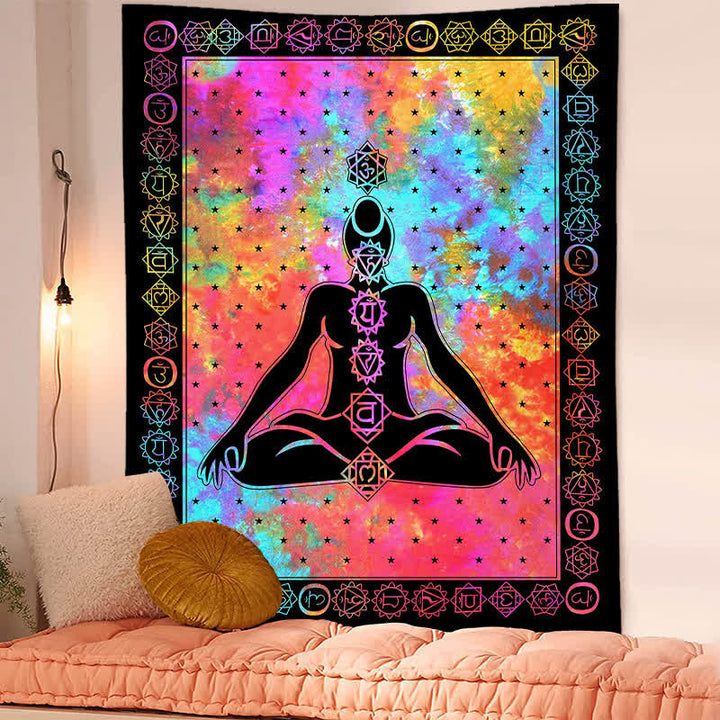 Meditation Vintage Wall Hanging Tapestry - image 3
