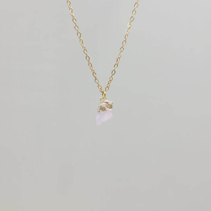 Olivenorma Irregular Crystal Raw Stone Gem gemstone Necklace - Moonstone - image 27