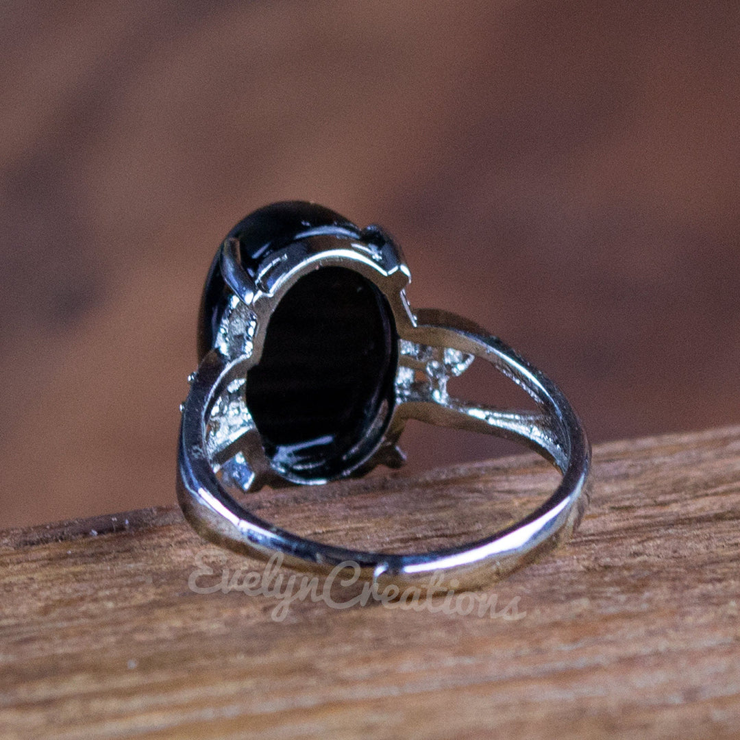 Olivenorma"Spiritual Protection" Natural Obsidian Ring - image 3