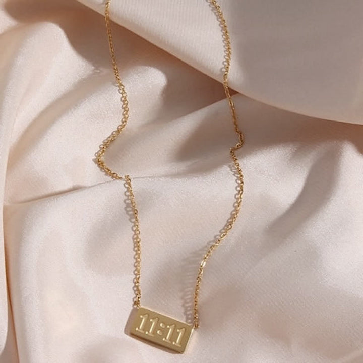 Olivenorma 11:11 Angel Number Dainty Necklace And Ring - image 16