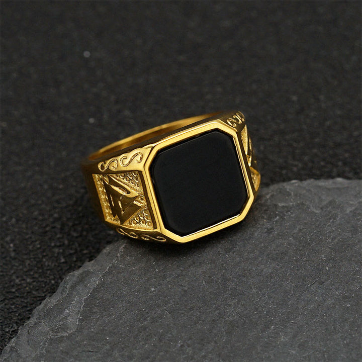 Olivenorma Retro Viking Faith Tiger Eye Ring - image 4