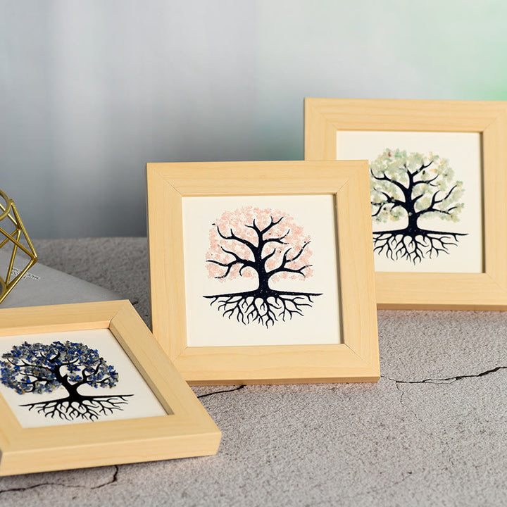 Olivenorma Natural Crystal Gravel Tree Of Life Photo Frame Decoration - image 16