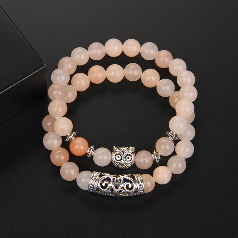 Olivenorma Owl Natural Crystal Beads Bracelet - image 1
