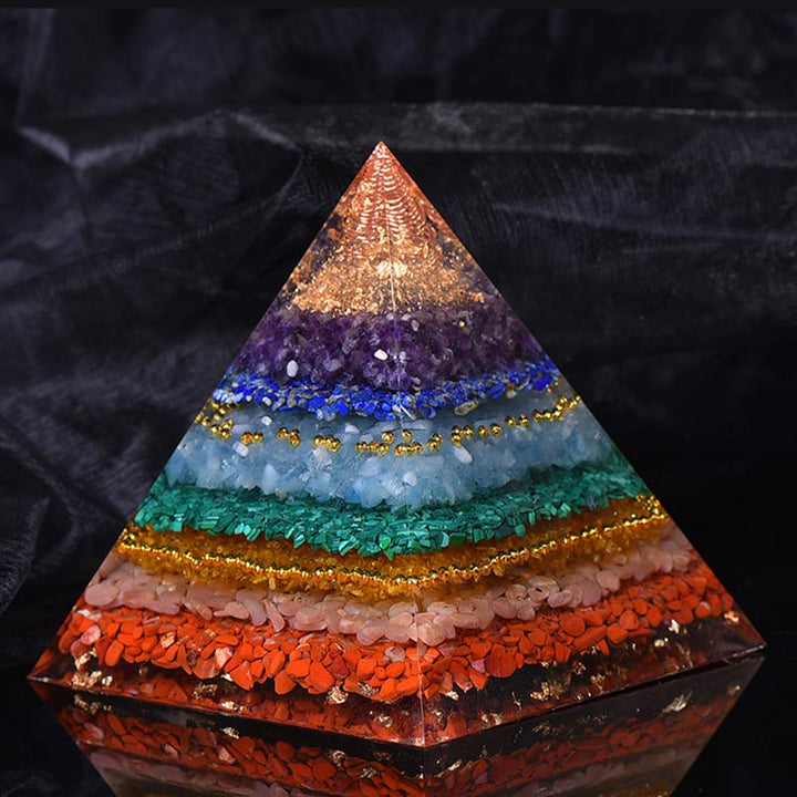 Olivenorma Natural Chakra Balance Orgone Pyramid - image 4