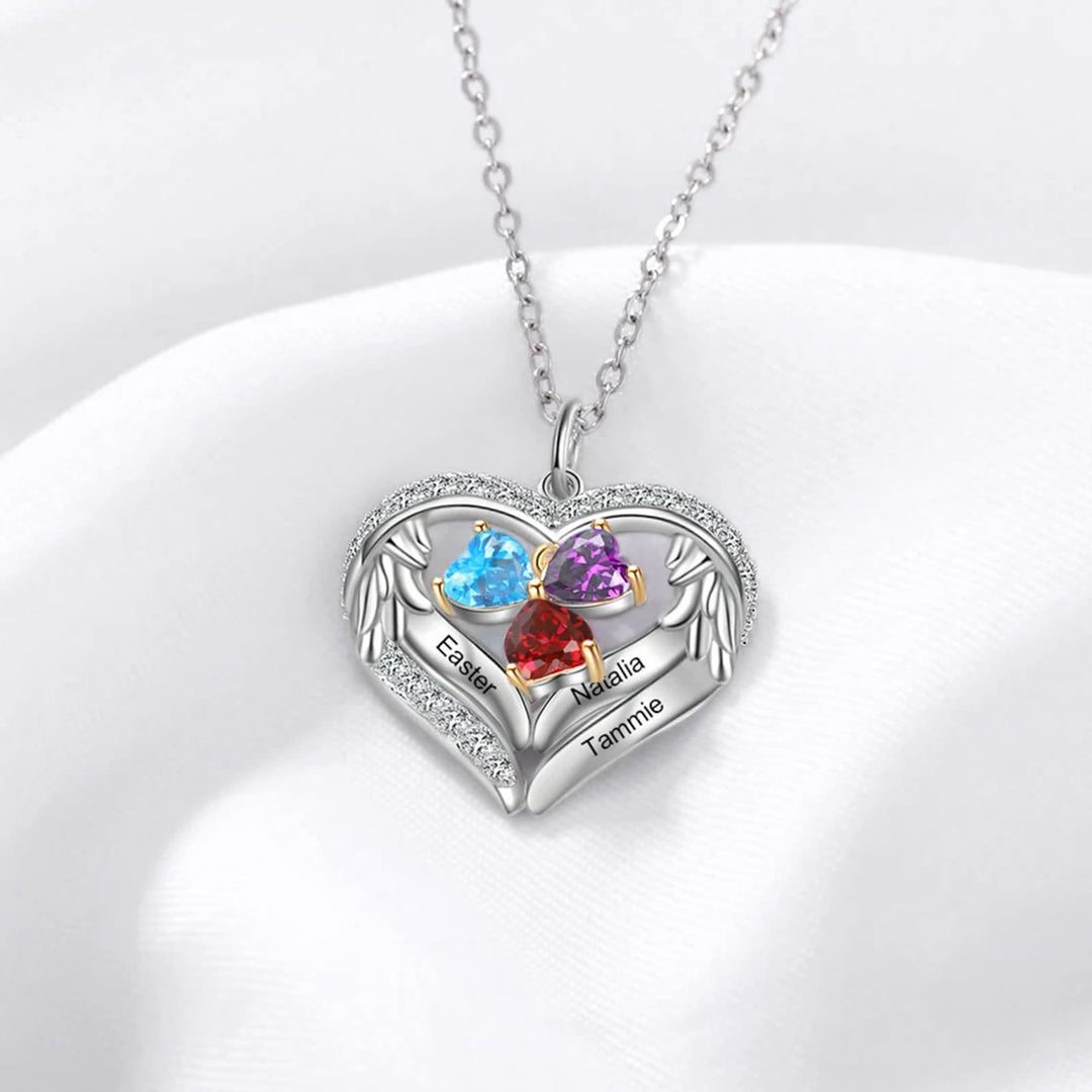 Olivenorma Personalized Birthstone Engraved Name Gift CZ Necklace - image 8