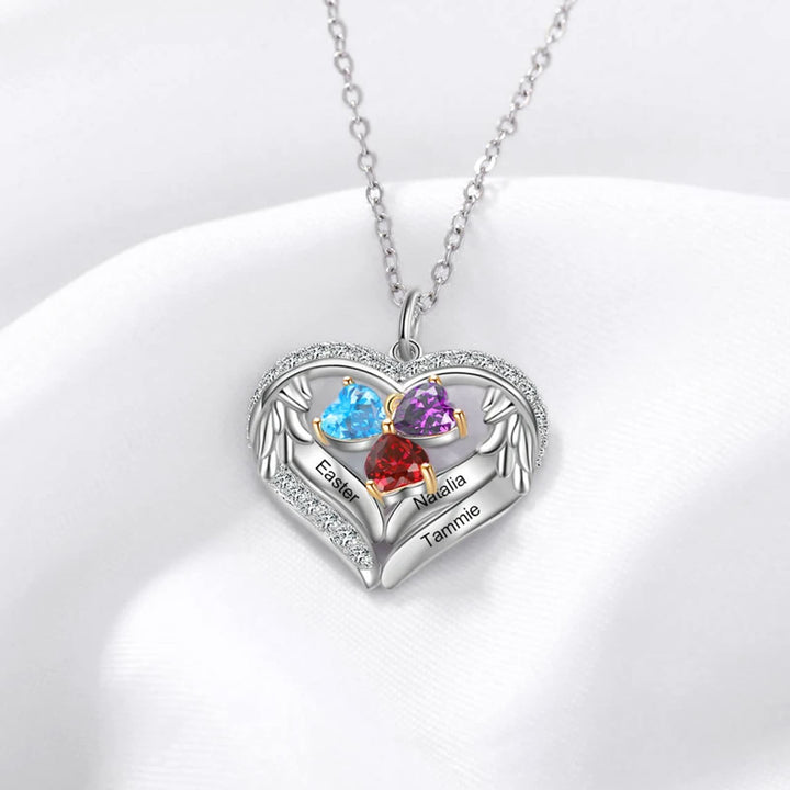 Olivenorma Personalized Birthstone Engraved Name Gift CZ Necklace - image 8
