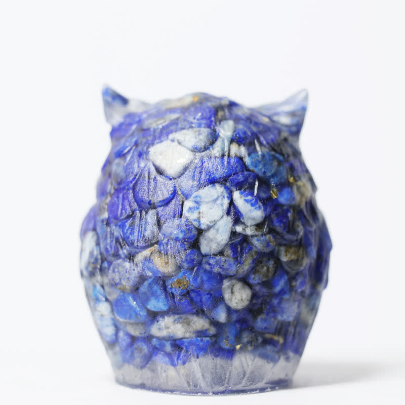 Olivenorma Natural Crystal Cute Owl Gemstone Decoration - image 2