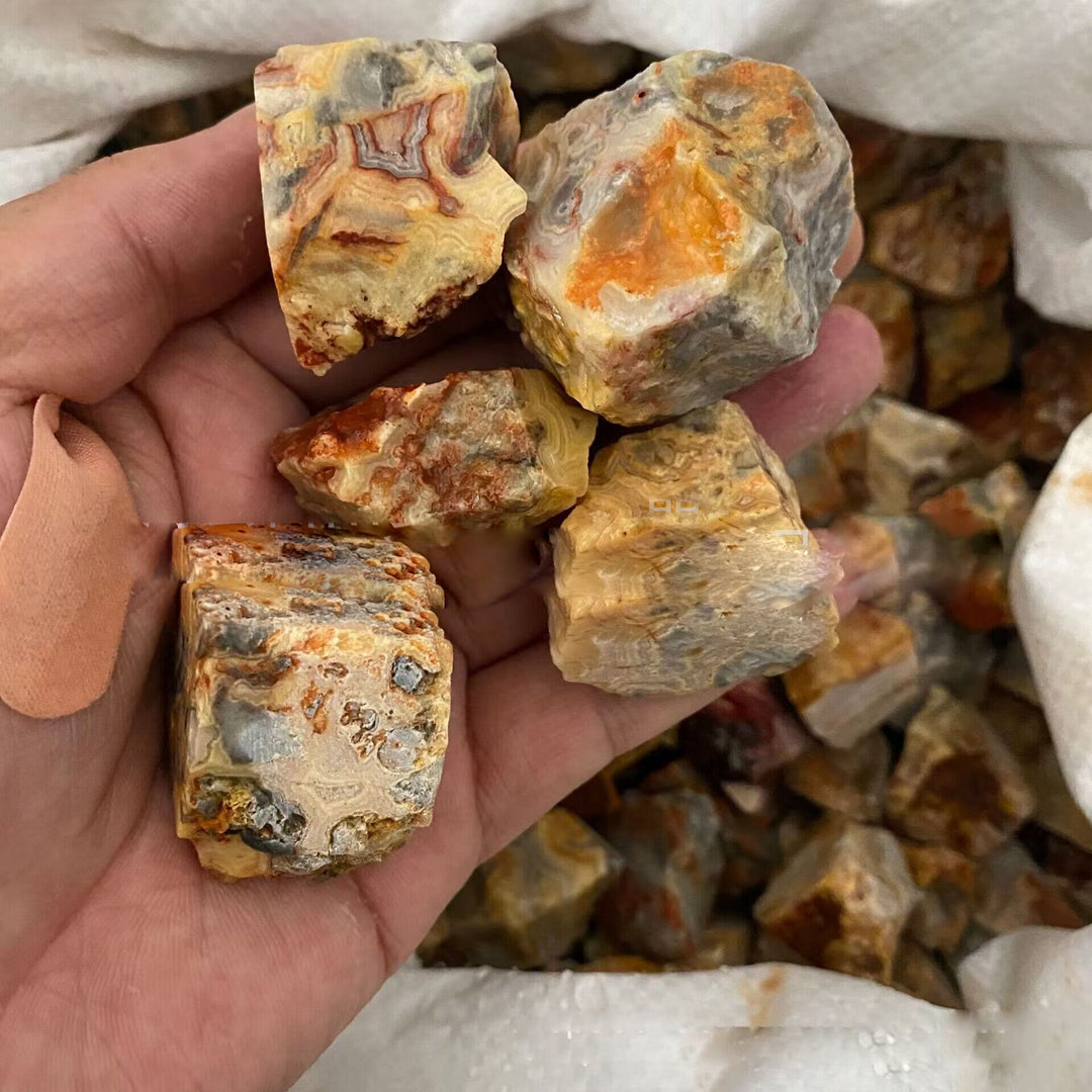 Olivenorma Crystal Rainbow Fluorite Natural Stone - 3-5cm - Agate - image 34