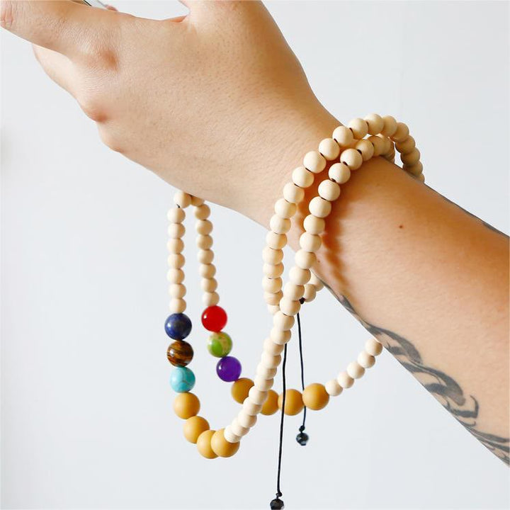 Olivenorma Natural Crystal String Handmade Wooden Beads Phone Strap - image 10