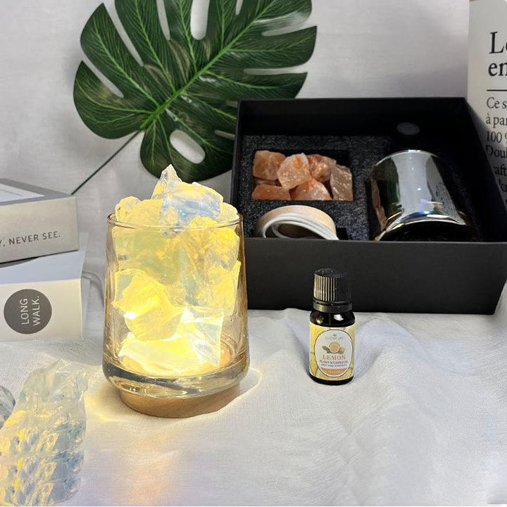 Olivenorma Flameless Diffuser Gift Box Crystal Aromatherapy Lamp - image 14