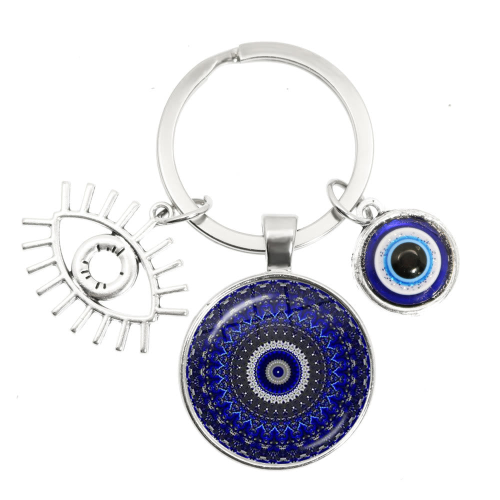 Olivenorma Blue Evil Eye Hamsa Epoxy Keychain - Evil Eye#5 - image 4