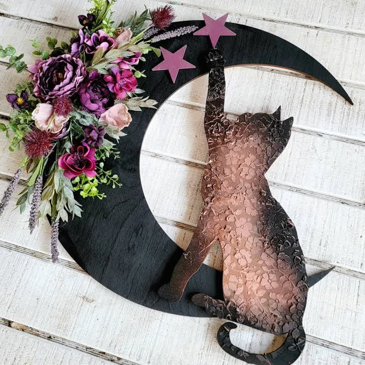 Olivenorma Celestial Lunar Moon And Kitty Wall Decor - image 11