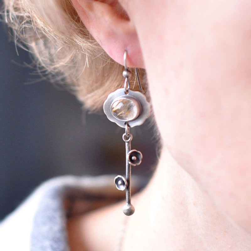 Olivenorma Retro Crystal Purification Earrings - image 9