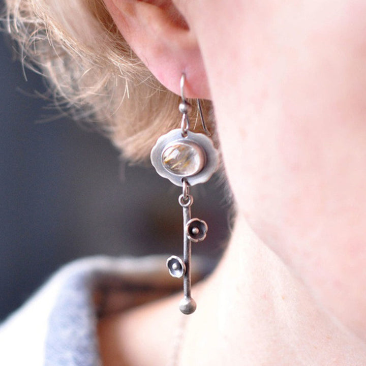 Olivenorma Retro Crystal Purification Earrings - image 9