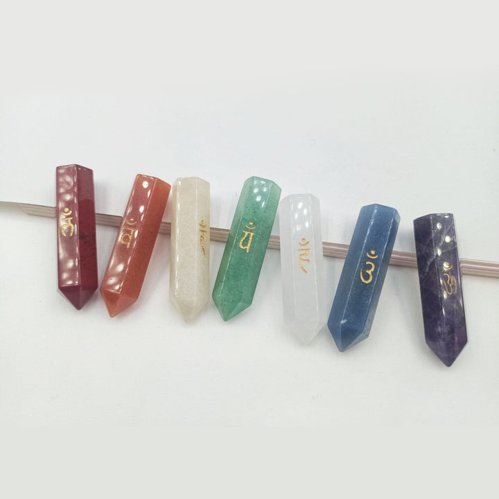 Olivenorma Healing Chakra Decor Set Crystal Wands - image 3