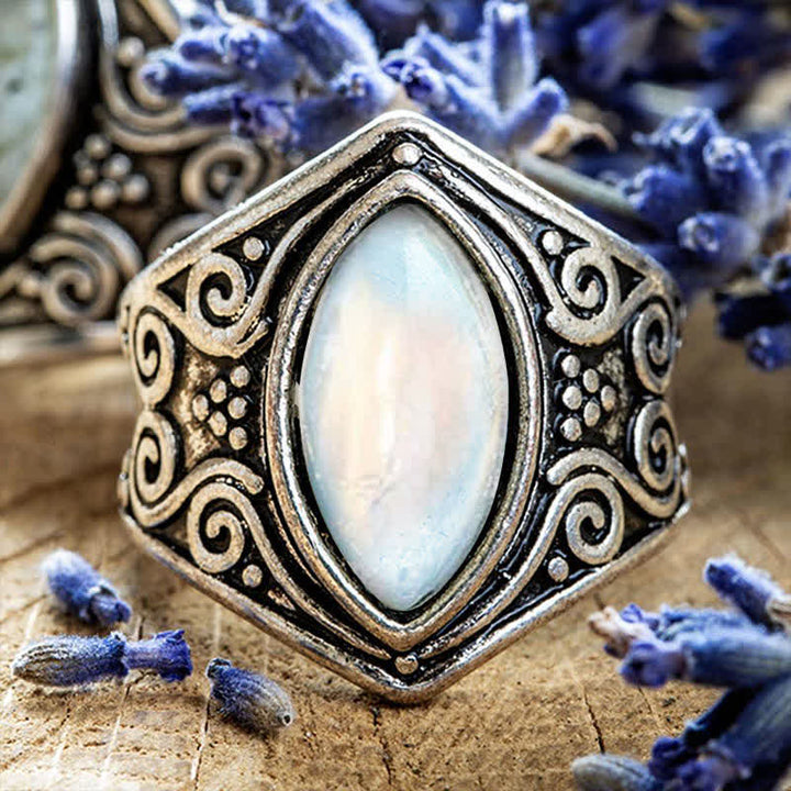 Olivenorma Moonstone Healing Protection Ring - image 7