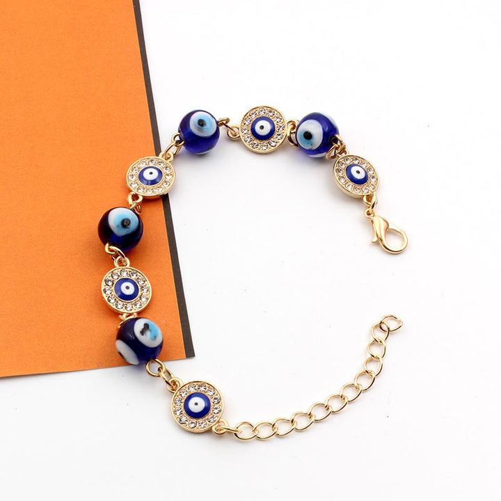 Olivenorma "Always Protected" Gold Chain Evil Eye Bracelet  - image 5