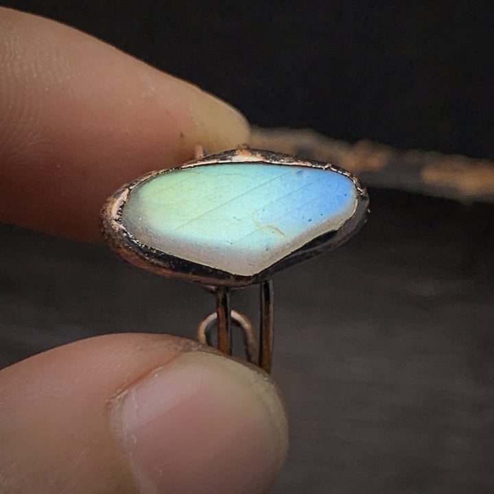 Olivenorma Natural Irregular Raw Stone Twelve Birthstone Adjustable Ring - image 36