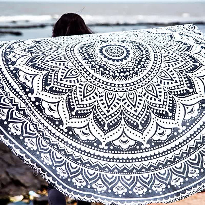Circular Mandala Rosamia Yoga Meditation Tapestry - image 10