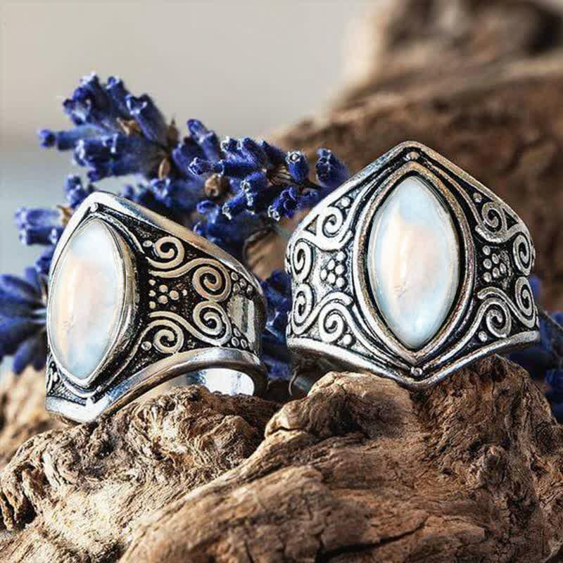Olivenorma Moonstone Healing Protection Ring - image 13