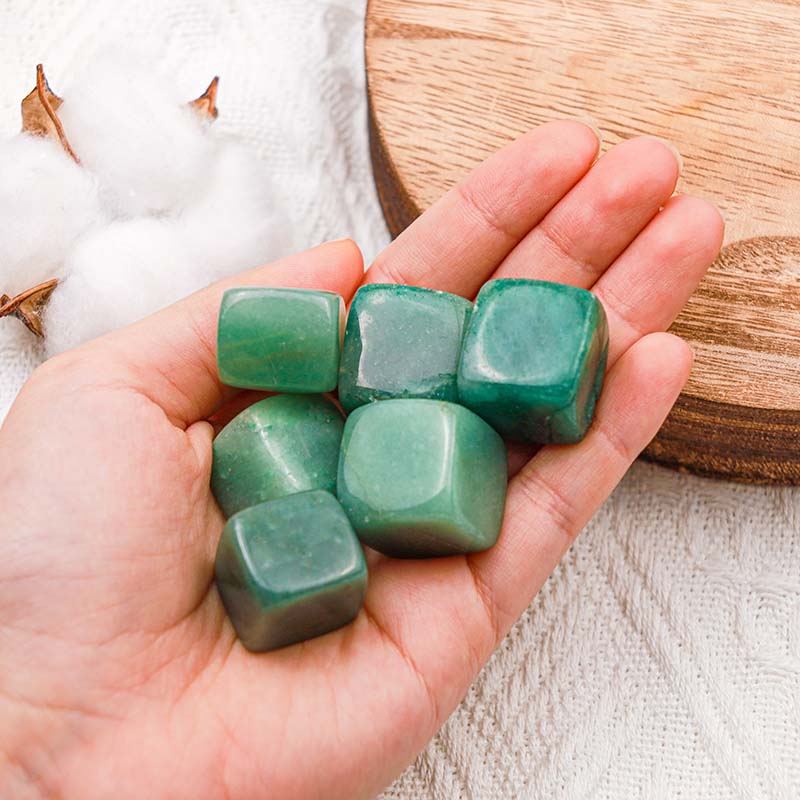 Olivenorma Green Aventurine Crystal Cube - image 1
