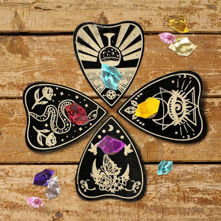 Olivenorma 4Pcs Crystal Ball Board Wooden Crystal Shelf - image 1