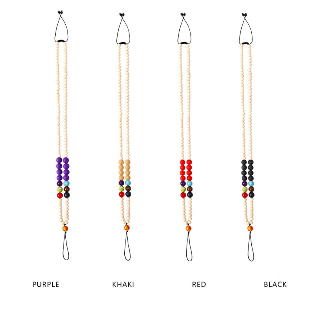 Olivenorma Natural Crystal String Handmade Wooden Beads Phone Strap - image 16