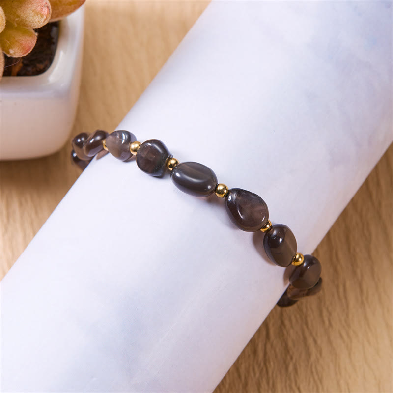 Olivenorma Natural Irregular Stone Beads Hand Woven Bracelet - image 3