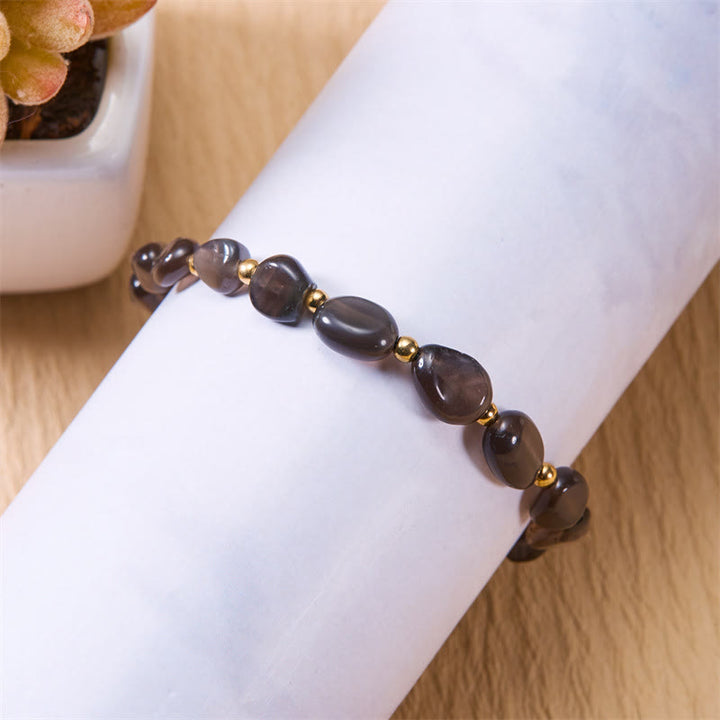 Olivenorma Natural Irregular Stone Beads Hand Woven Bracelet - image 3