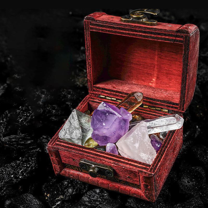 Olivenorma Natural Crystal Rough Stone Specimen Gemstone Crystal Set - Crystal Set - image 0