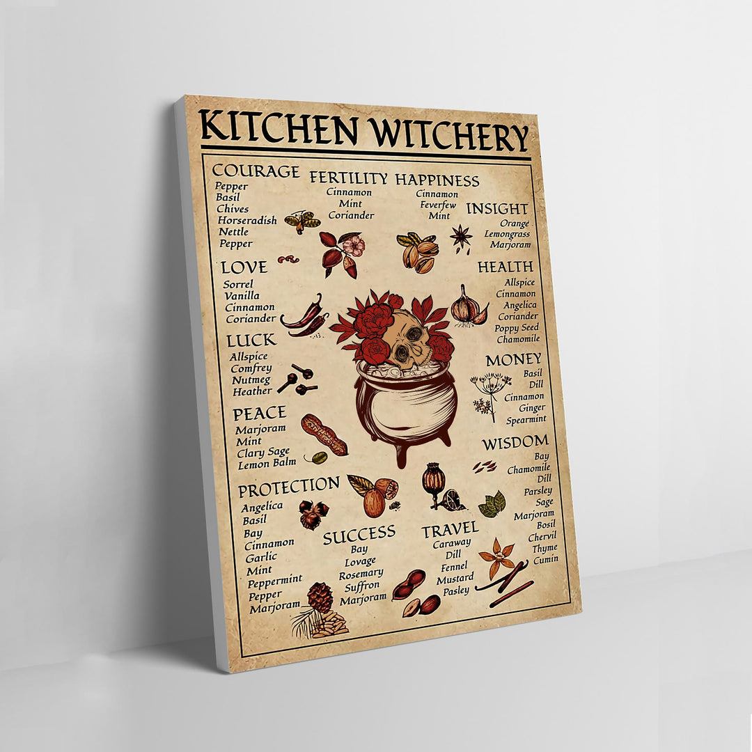 Olivenorma Magic Witch Halloween Kitchen Dining Wall Poster - Head - Framed - 40*50cm - image 6