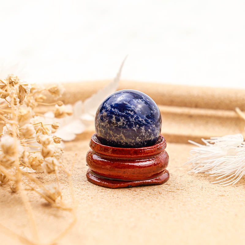 Olivenorma Sapphire Healing And Peace Crystal Sphere - image 2