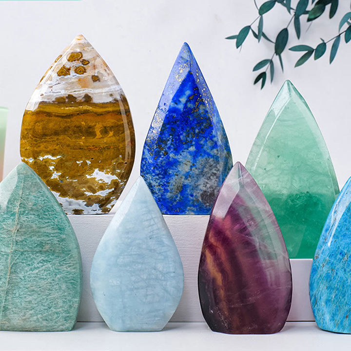Olivenorma Natural Crystal Flame Shaped Ornaments Gemstone Decoration - image 33