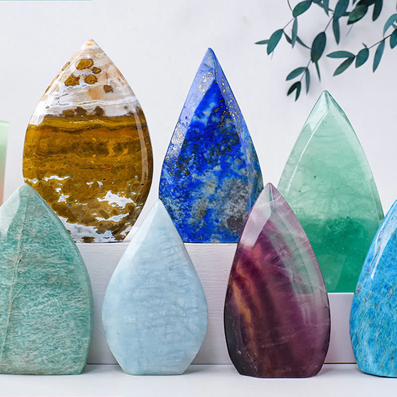 Olivenorma Natural Crystal Flame Shaped Ornaments Gemstone Decoration - image 33