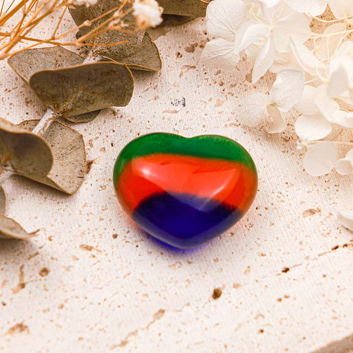 Olivenorma Cats Eye Stone Healing Crystal Heart - Cat's Eye Stone - image 0