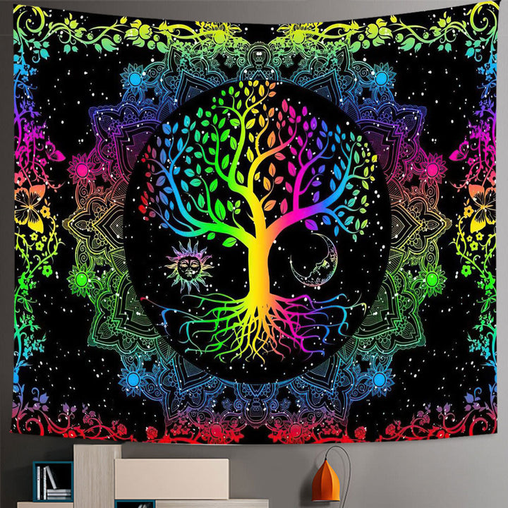 Olivenorma Seven Chakra Tree Of Life Boho Mandala Tapestry - Brushed Fabric - Tree of Life#3 - 98.42"*70.86"(250*180cm) - image 3