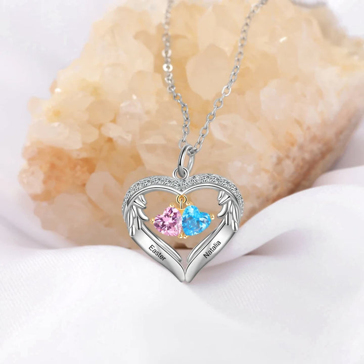 Olivenorma Personalized Birthstone Engraved Name Gift CZ Necklace - image 4