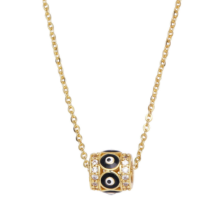 Olivenorma Turkish Evil Eye Hip Hop Pendant Necklace - Black&Evil Eye - image 2