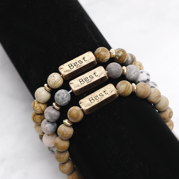 Olivenorma Natural Gemstone Best Engraving Bracelet - image 8