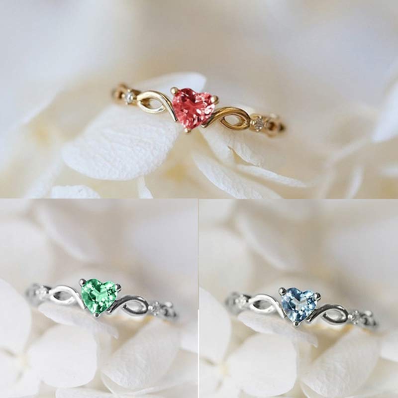 Olivenorma The Eternal Heart - Birthstone Ring - image 17