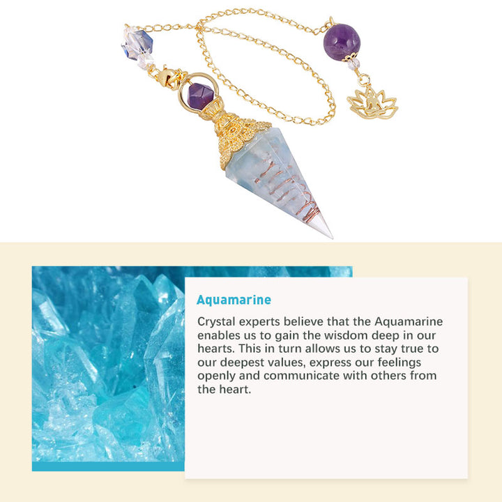 Natural Crystal Stone Pendulum - image 17