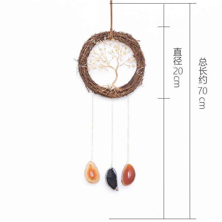 Olivenorma Agate Pendant Tree Vine Tree of Life Ornament - image 5