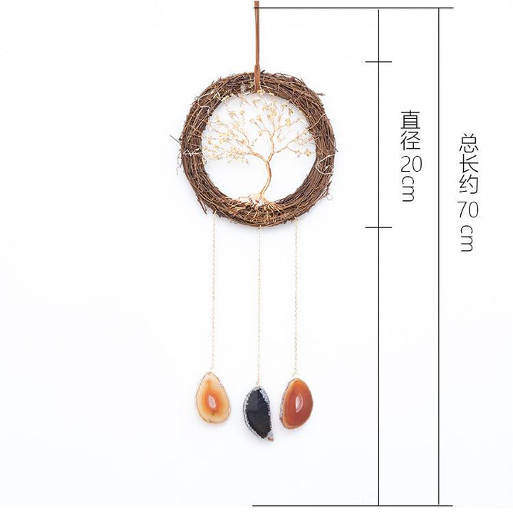 Olivenorma Agate Pendant Tree Vine Tree of Life Ornament - image 5