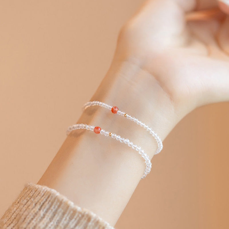 Gathering Fortune - Clear Crystal Gemstone Bracelet - image 2