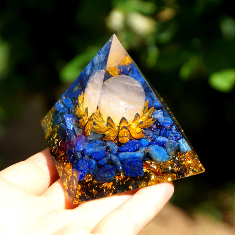 Olivenorma Rose Quartz Sphere Lapis Lazuli Lotus Orgone Pyramid - image 2