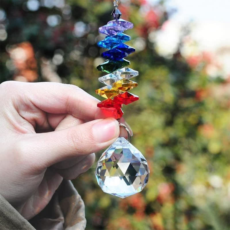 Crystal Sun Catchers Meteor Planet Gemstone Ornament - image 1