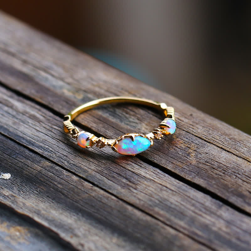 Olivenorma ”Love and Sincerity" - Opal Reki Vintage Ring - 8 - image 0