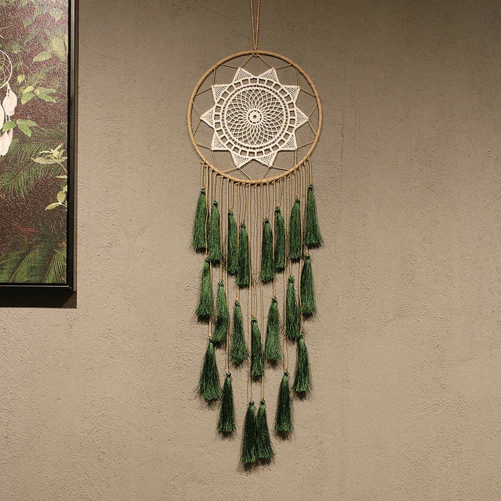 Olivenorma Braided Lace Tassel Pendant Dream Catcher - image 8
