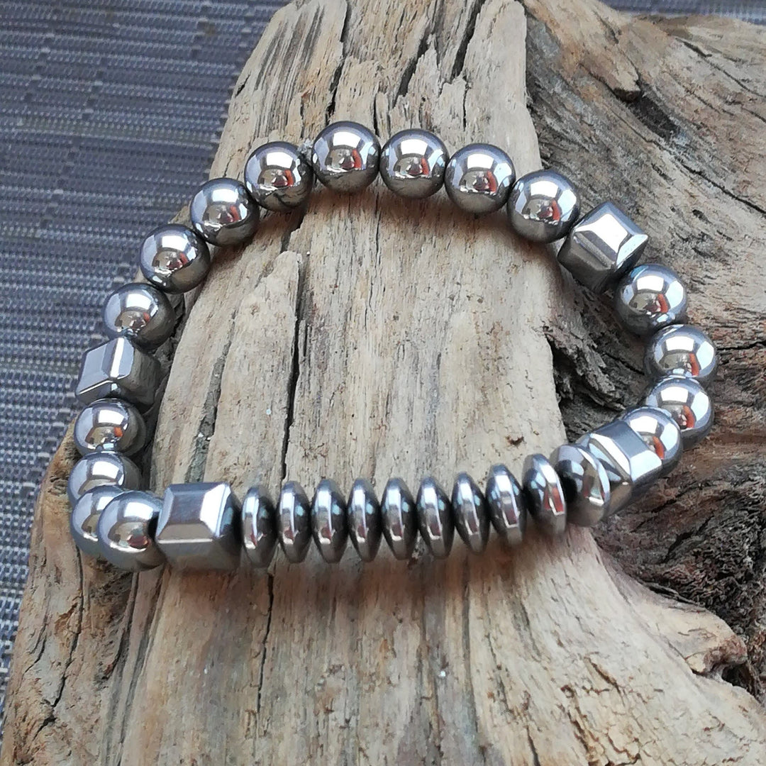 Olivenorma Mens Stacking Gemstone Set Bracelet - image 7